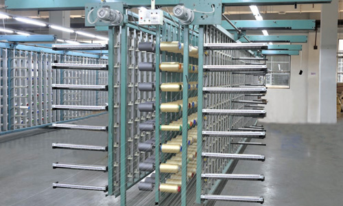 雙盤無立柱積極轉動式筒子架